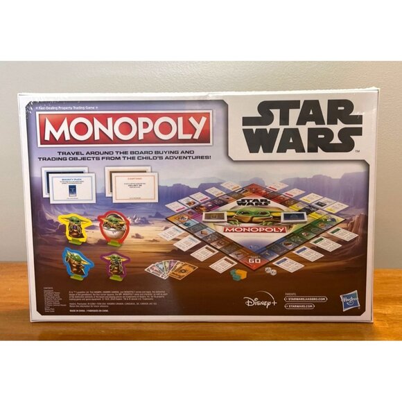 Star Wars Monopoly Game The Mandalorian Baby Yoda New Sealed - Picture 3 of 4
